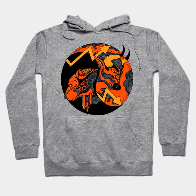 Orangrey Bull and Bear Hoodie by kenallouis